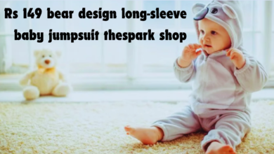 rs 149 bear design long-sleeve baby jumpsuit thespark shop