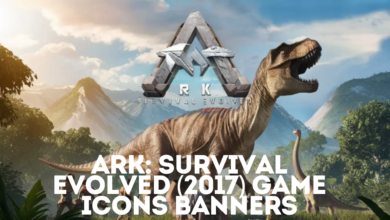 ark: survival evolved (2017) game icons banners